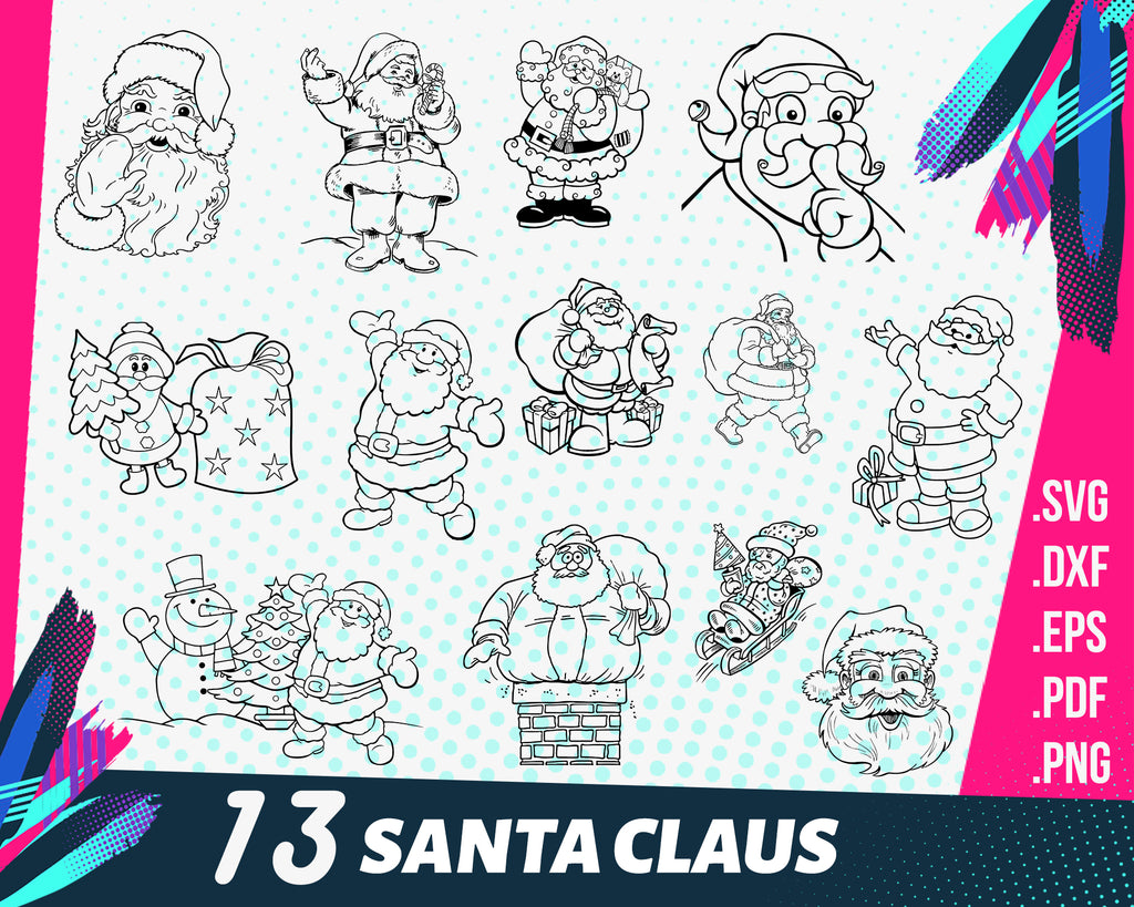 Download Santa Claus Svg Santa Svg Father Christmas Svg Santa Claus Face Svg Clipartic