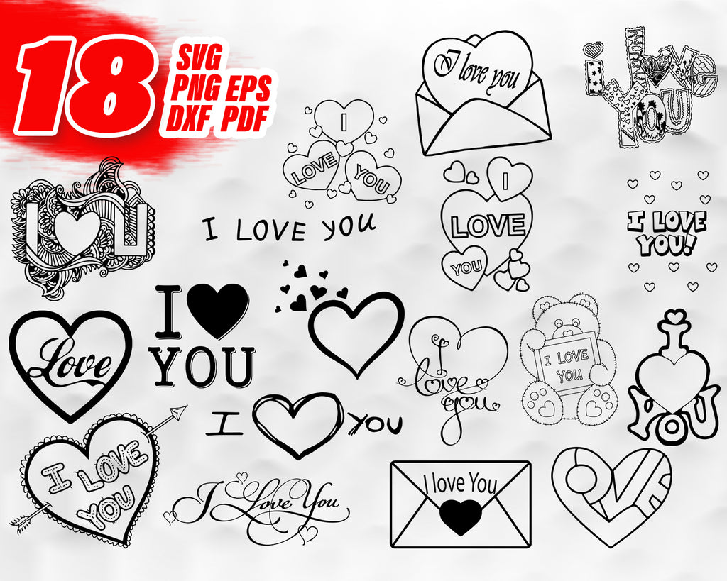 Download I Love You Svg Cut File Digital File Svg Valentines Day Love Be Clipartic