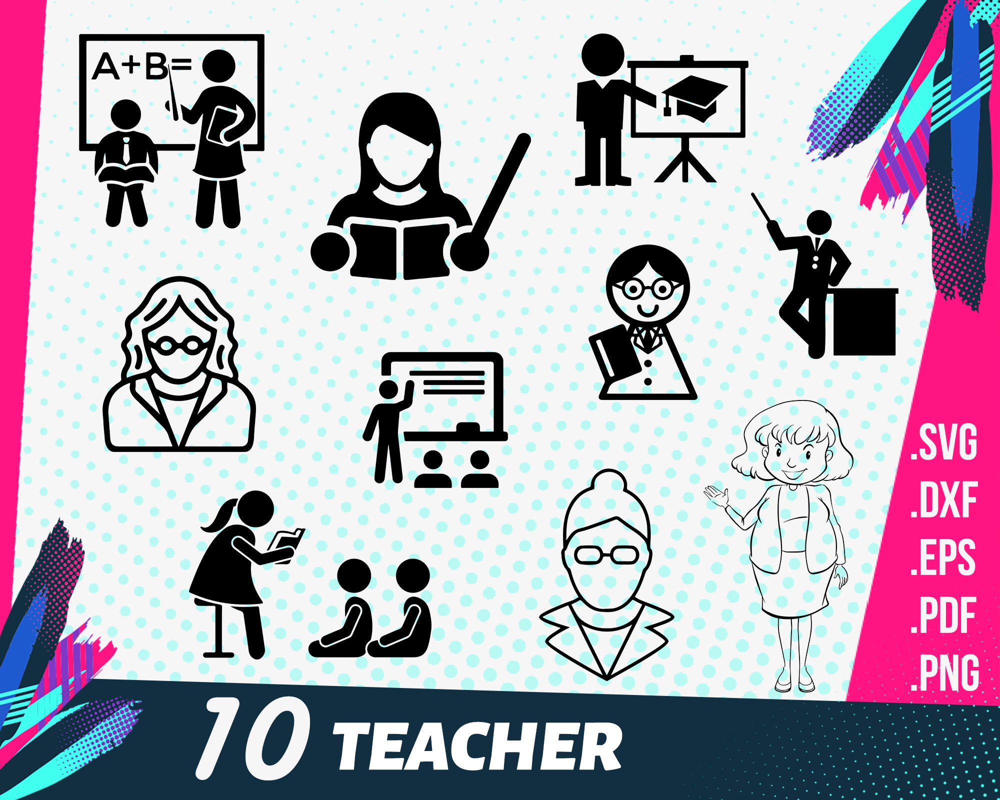 Download Teacher Svg Bundle, Teacher Quotes, Teacher Svg, Teacher ...