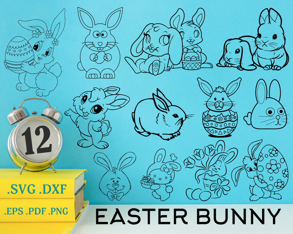 Download Easter bunny svg, Easter Bunny With Glasses, Animals ...