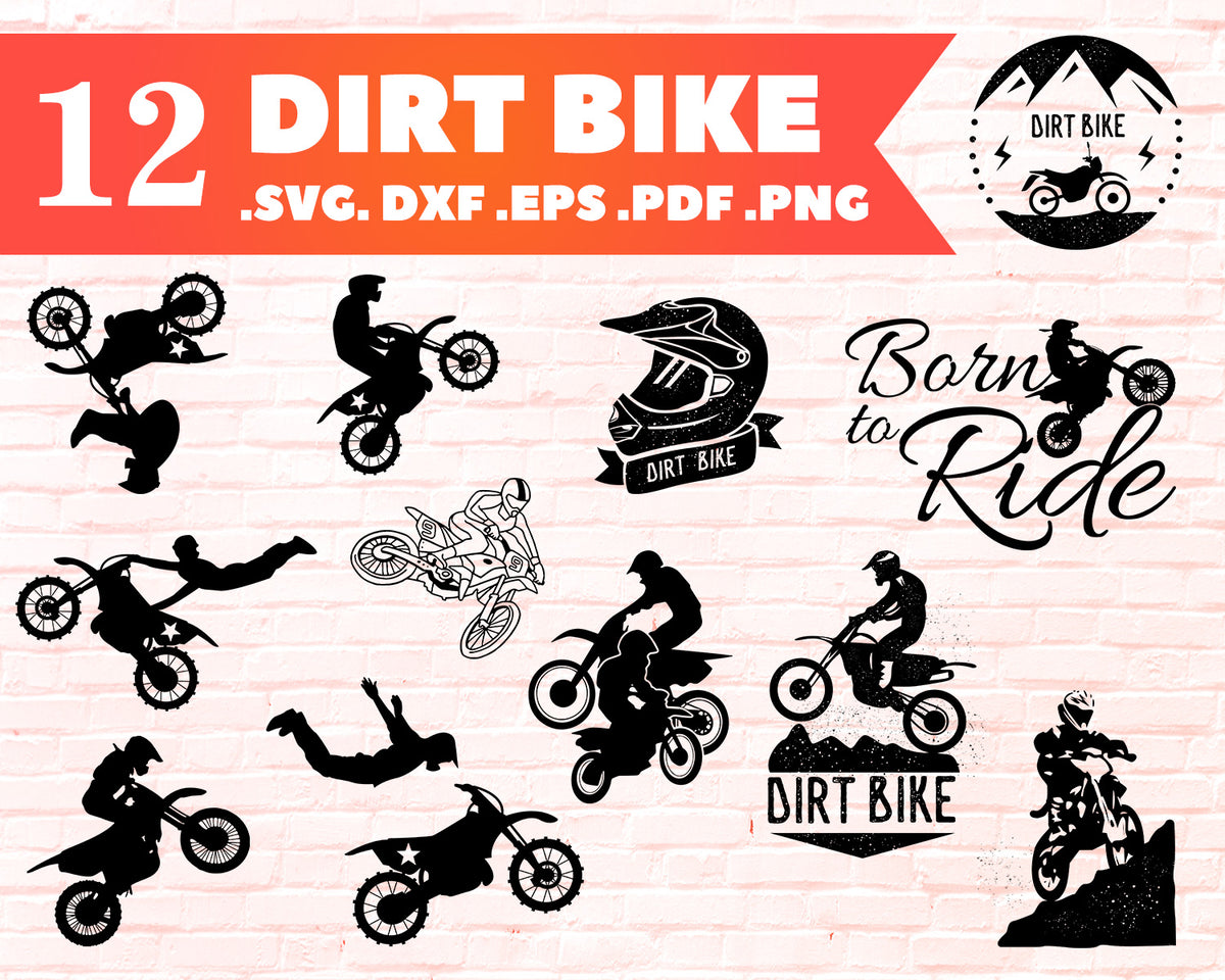 Download Dirt bike svg, Dirt Bike Cut File, Dirt Bike Bundle SVG, Dirt Bike Sil - Clipartic