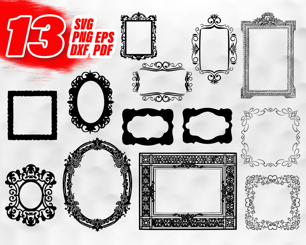 Download Vintage Frame Svg Ornate Decorative Vintage Antique Frames Svg Frame Clipartic