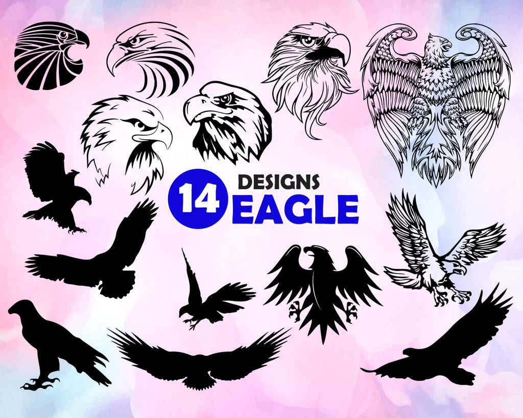 Download Eagle Svg Eagle Cut File Eagle Silhouette Eagle Dxf Eagle Vector Clipartic