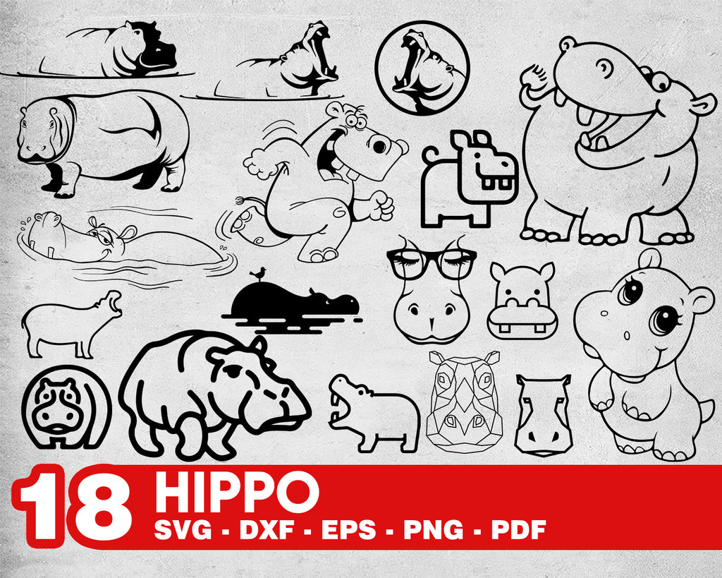 Download Hippo Svg Hippo Svg Bundle Hippo Svg Hippo Clipart Hippo Cut Files Clipartic