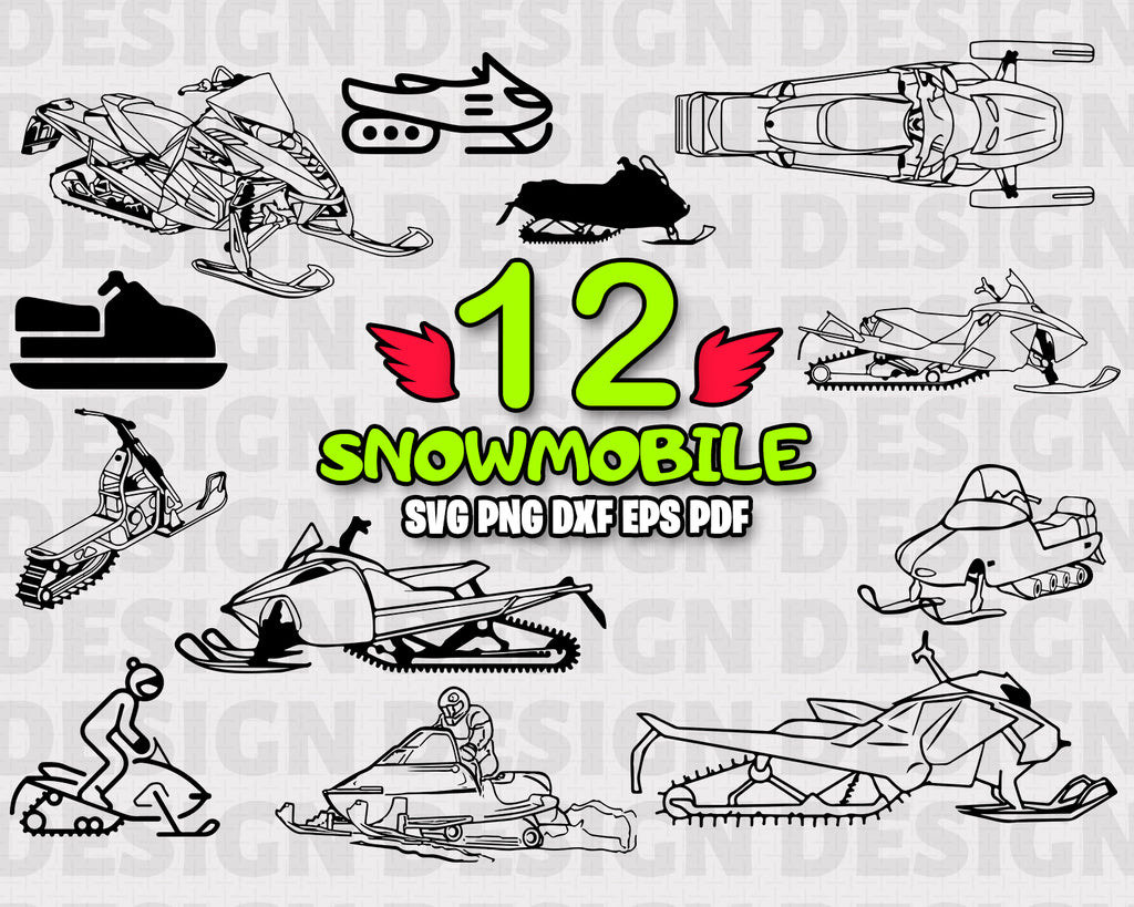 Download Snowmobile Svg Snowmobiling Svg Snowmobile Clipart Transport Snowm Clipartic