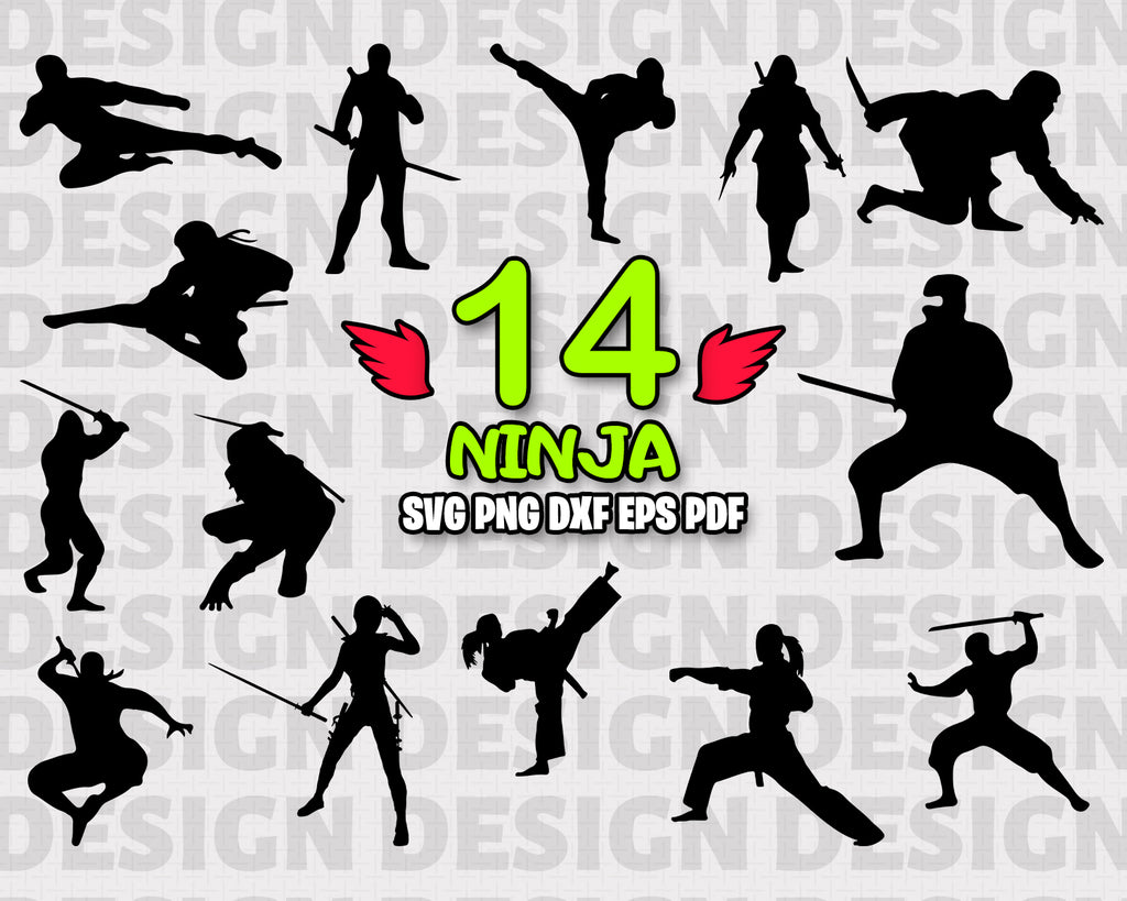 Download Ninja Svg Ninja Bundle Ninja Vector Ninja Clipart Ninja Cut Files Clipartic