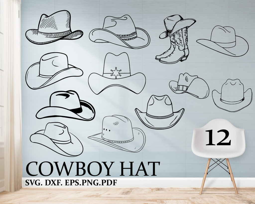 Download Cowboy Hat Svg File Country Western Svg File Commercial Personal U Clipartic