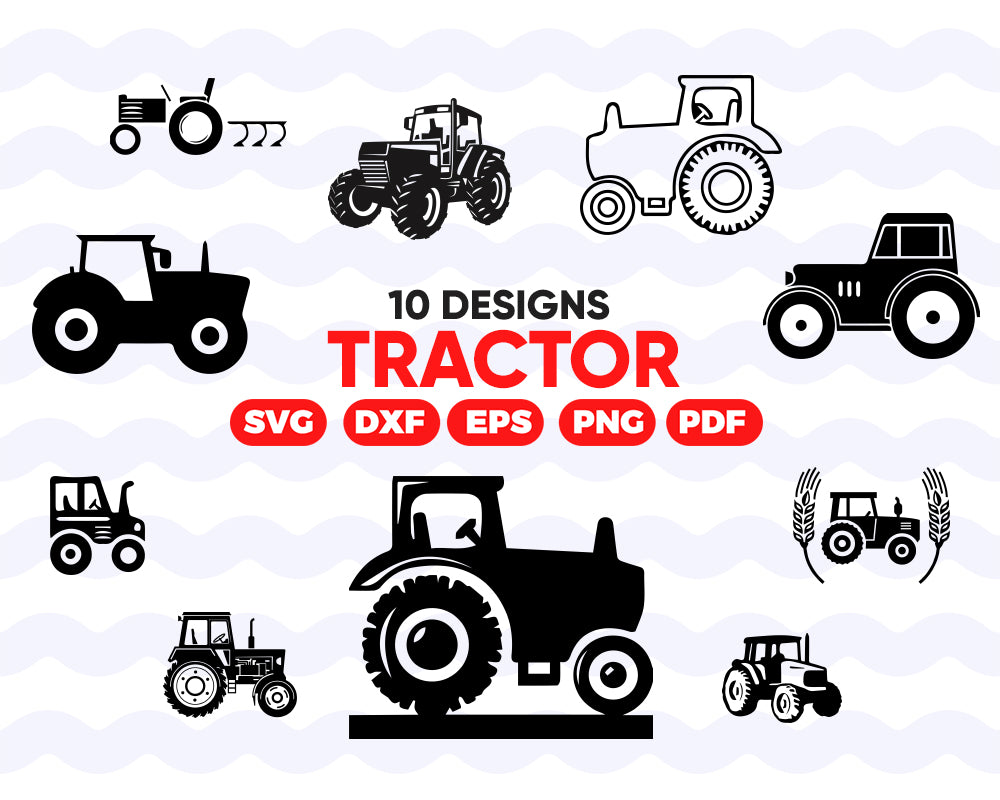 Download Tractor Svg Bundle Tractor Svg Clipart Tractor Cut Files For Silhou Clipartic