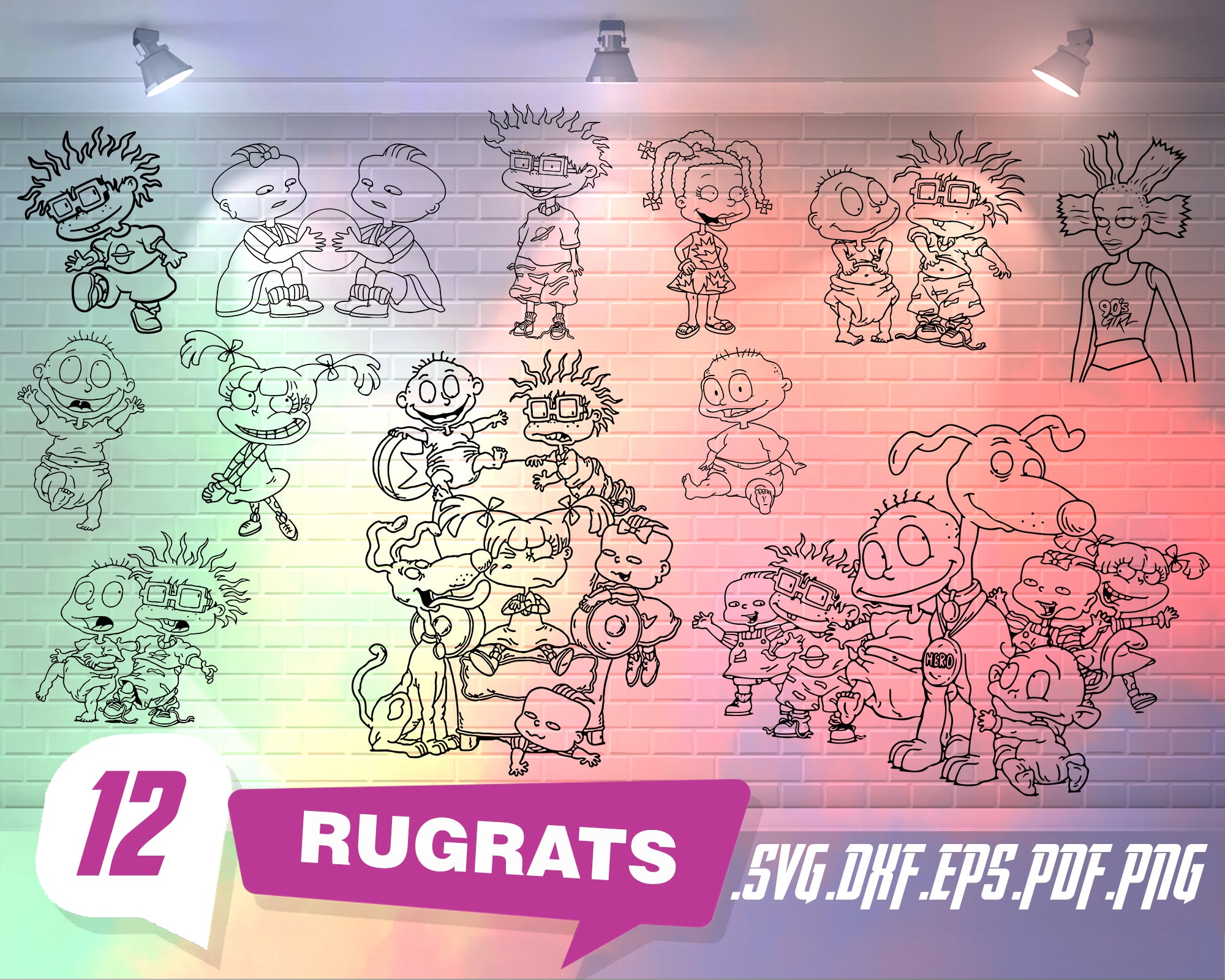 Download Rugrats Svg Rugrats Svg Angelica Svg Black Rugrats Svg Rugrats Bir Clipartic
