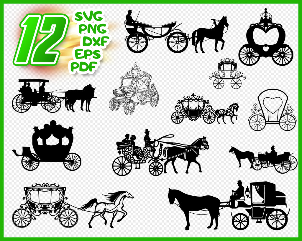 Download Carriage Svg Princess Carriage Svg Carriage Clipart Cinderella Carr Clipartic