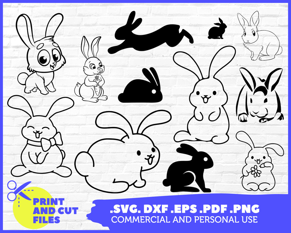 Free Free Bunny Rabbit Svg File 440 SVG PNG EPS DXF File