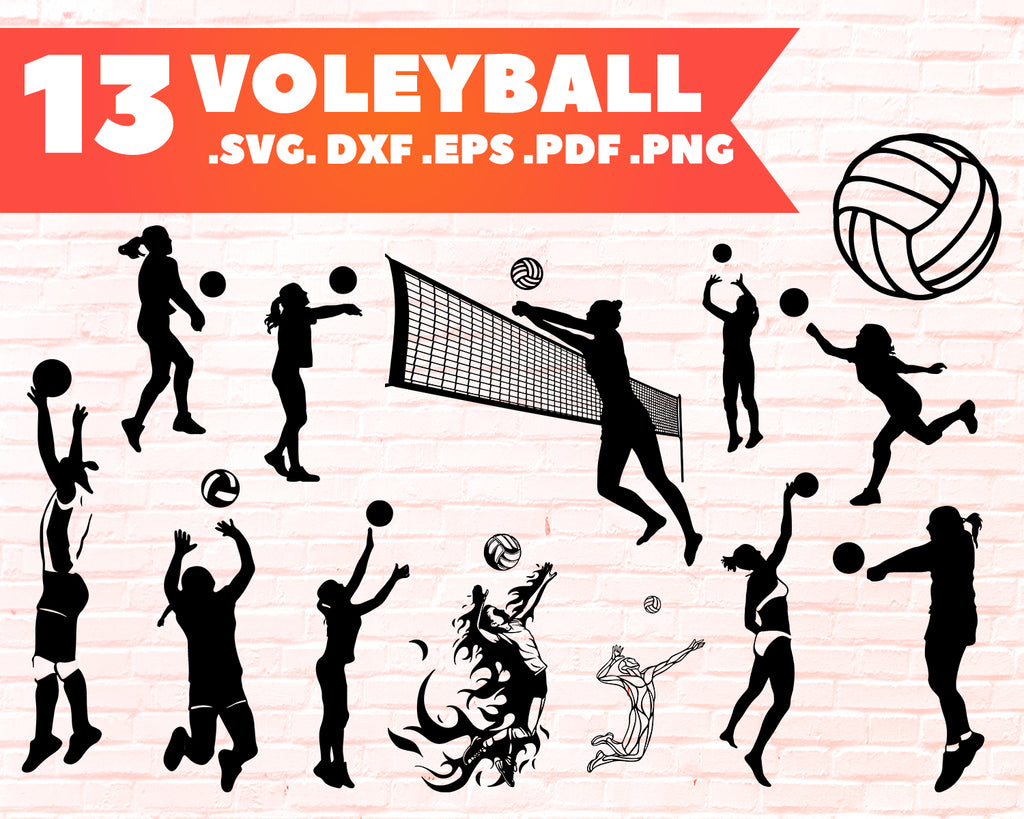 Download Volleyball Svg Cut File Volleyball Bundle Svg Volleyball Silhouette Clipartic