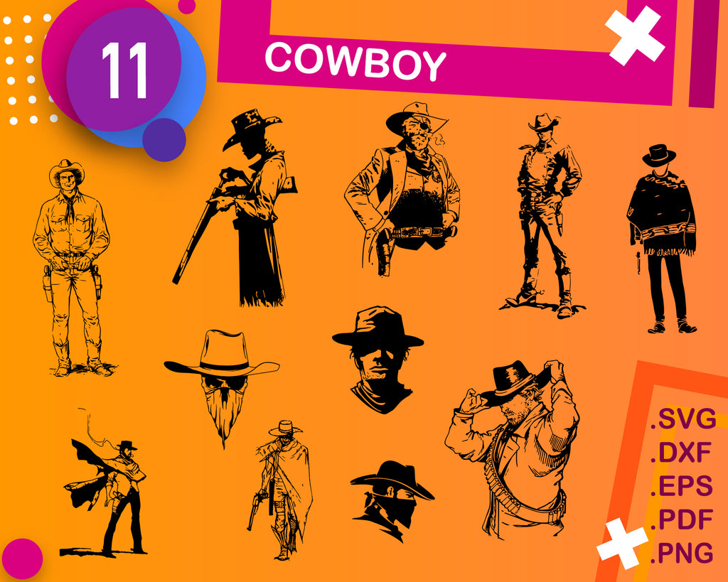 Download Cowboy Svg Bundle Cowboy Svg Cowboy Clipart Cowboy Cut Files For Si Clipartic