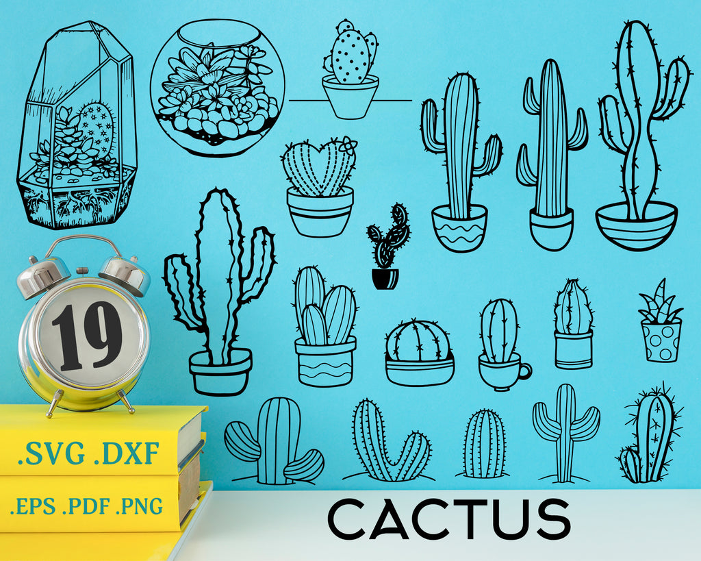 Download Cactus Svg Hand Drawn Cacti Cactus Svg Dxf Plant Doodle Clipart Clipartic