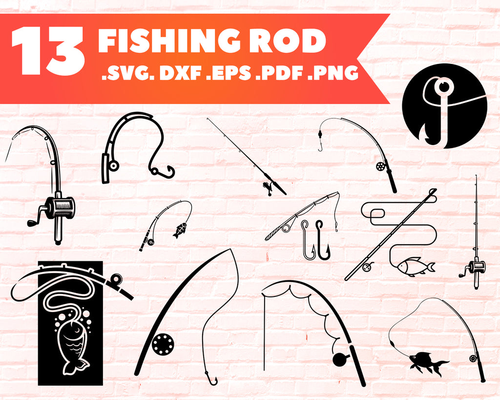 Free Free 302 Clipart Fishing Rod Svg SVG PNG EPS DXF File