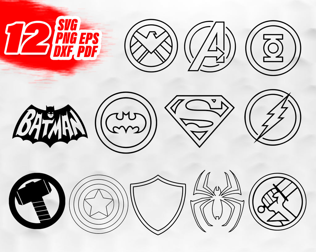 Download Superhero Emblem Svg Comics Super Heroes American Hero Superheroes Clipartic