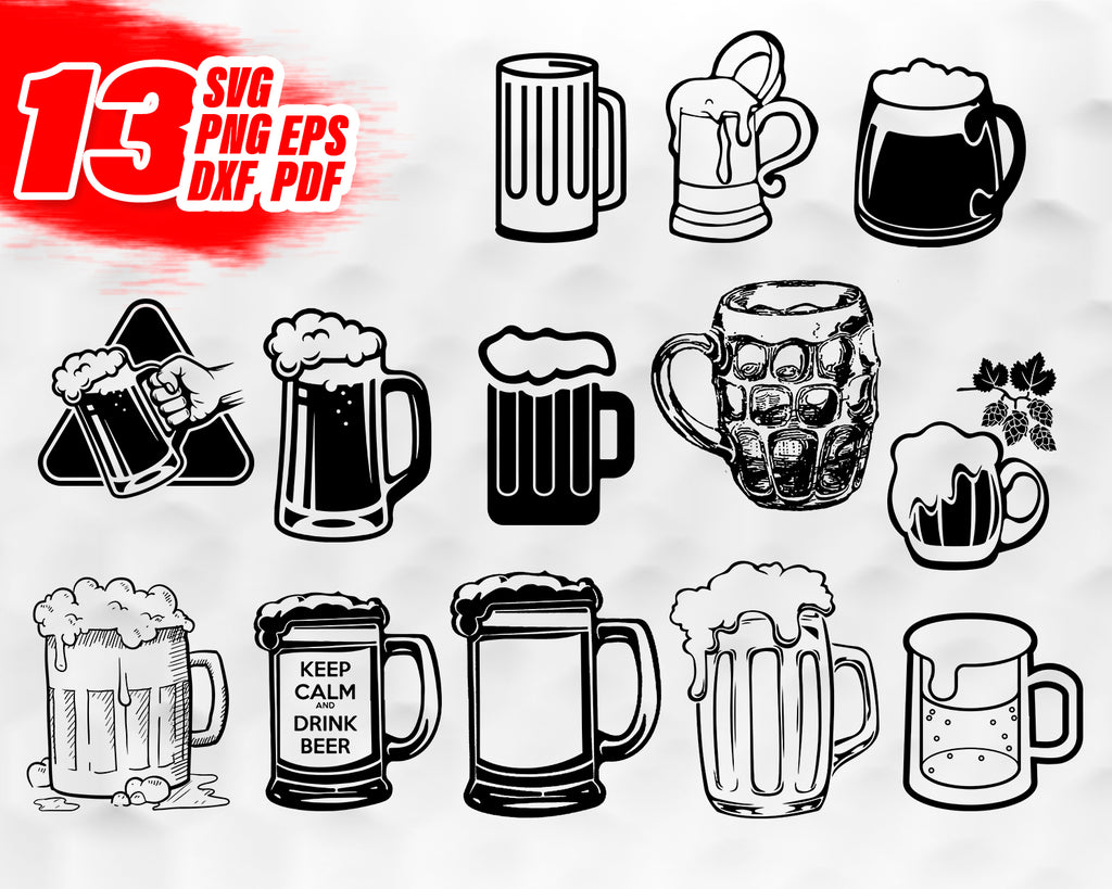 Download Beer Mug Svg Beer Mug Bundle Beer Mug Silhouette Beer Mug Clipart Clipartic