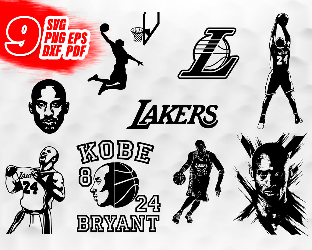 Download Kobe Bryant SVG PNG | Black Mamba svg, pdf, eps files | Los Angeles la - Clipartic