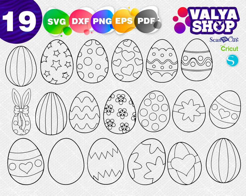 Download Easter Eggs Svg Easter Designs Svg Files Easter Pattern Easter Fram Clipartic