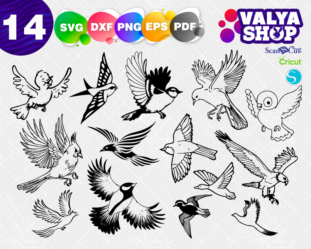 Download Flying Bird Svg Bundle Flying Bird Svg Sitting Bird Svg Silhouette Clipartic