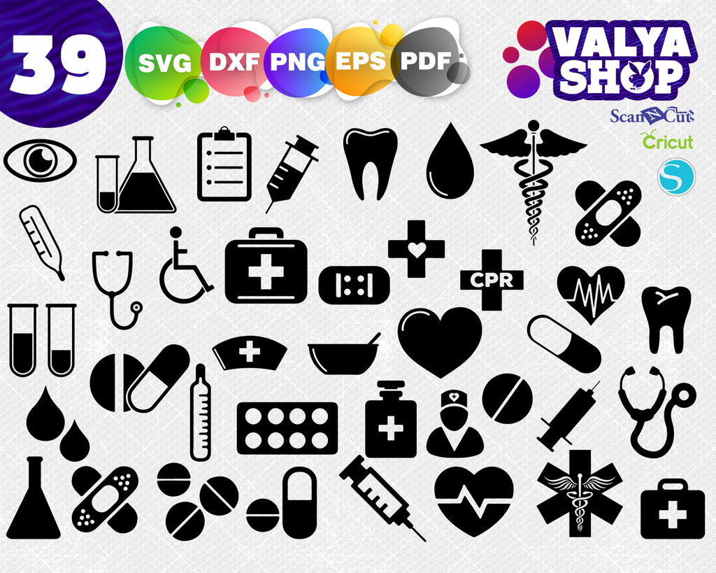 Download Medical Bundle Set Nurse Svg Medical Svg Dxf Png Eps Hospital Doc Clipartic