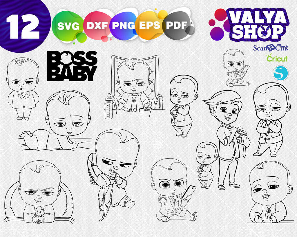 Download Baby Boss Svg Cut Print File Baby Boss Mug Tshirt Printable Design Clipartic