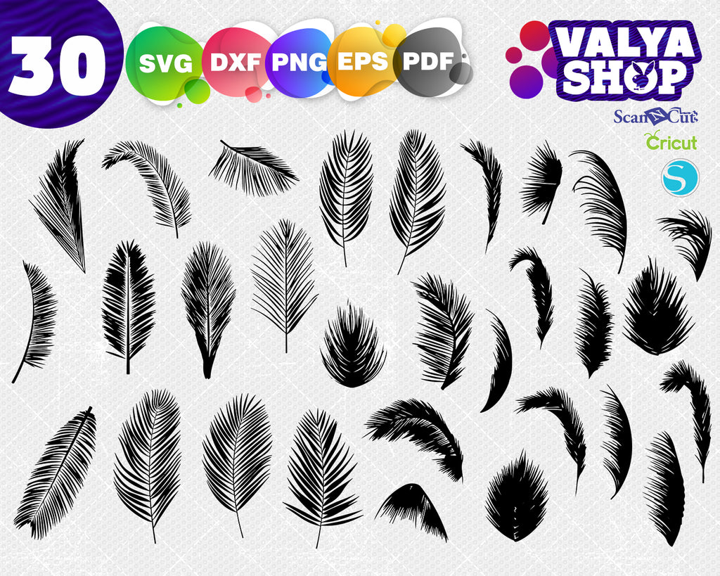 Palm Leaves Svg Tropical Leaves Svg Jungle Svg Palm Leaf Svg Leaf Clipartic