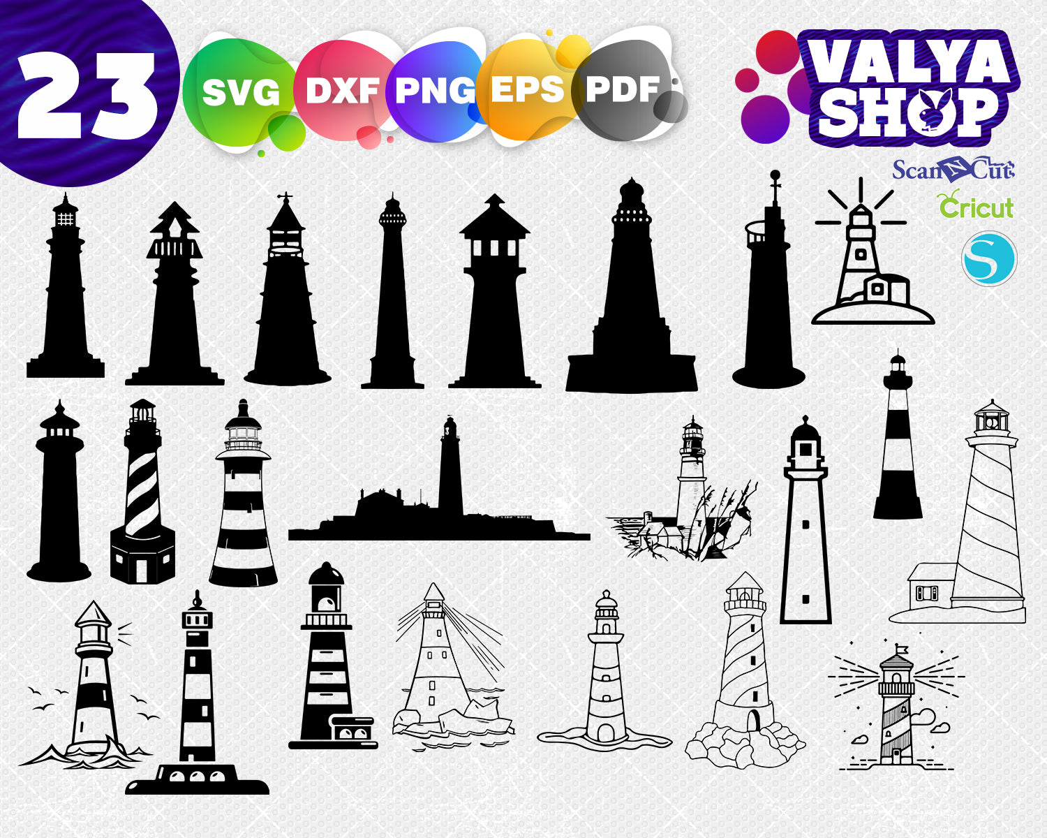 Download Lighthouse Svg Bundle Lighthouse Svg Lighthouse Clipart Cut Files F Clipartic