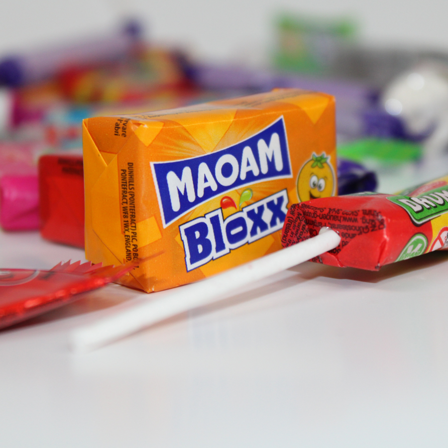 100 X Haribo Maoam Stripes by Diamond Sweets Choose Your Own Flavour,  Strawberry, Raspberry, Orange, Apple, Cherry or Random Mix 