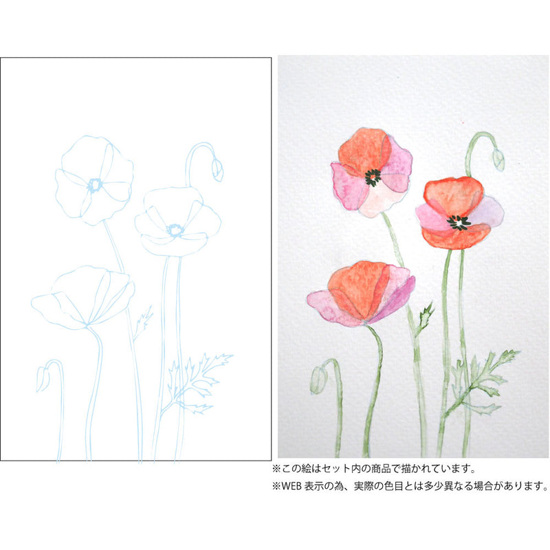 水彩イラスト 花の描き方レッスン 重ね塗り Ew 1