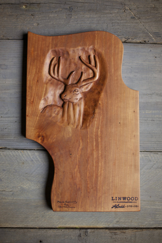 158. Carved Deer Cutting Board | Linwood