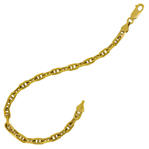 Y4SHA70 Shackle Hook Bracelet - 14K Yellow Gold 4mm 7.0
