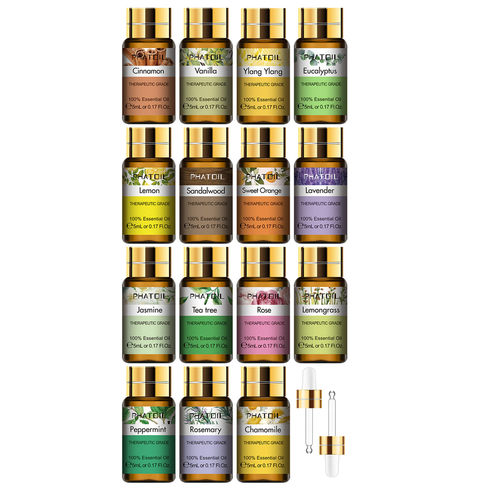 Pure Essential Oils 15pcs Gift Set Natural Plant Aroma Essential