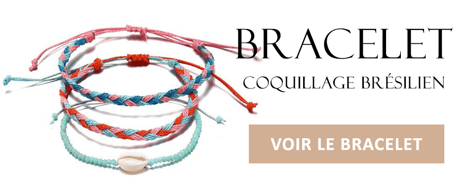 bracelet coquillage bresilien
