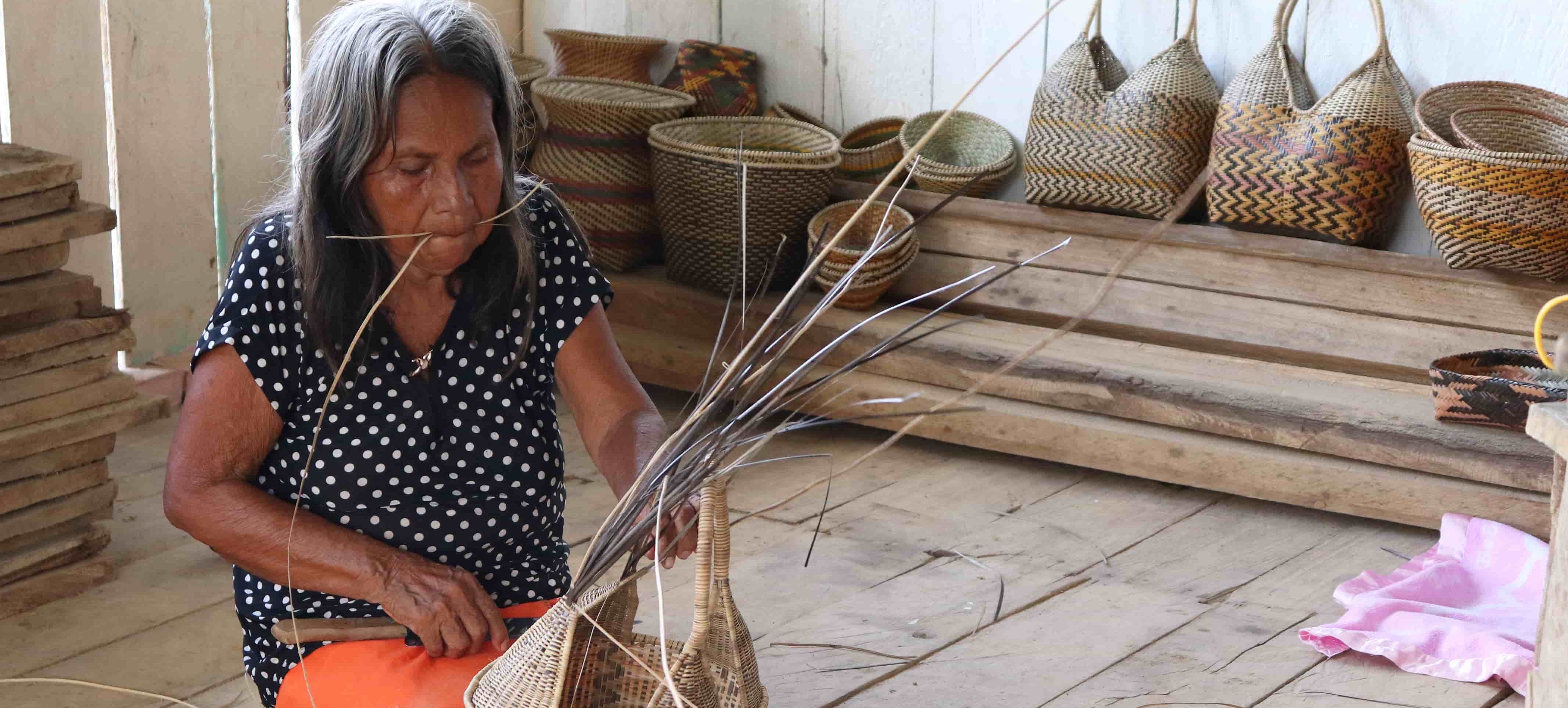 indigenous woven baskets