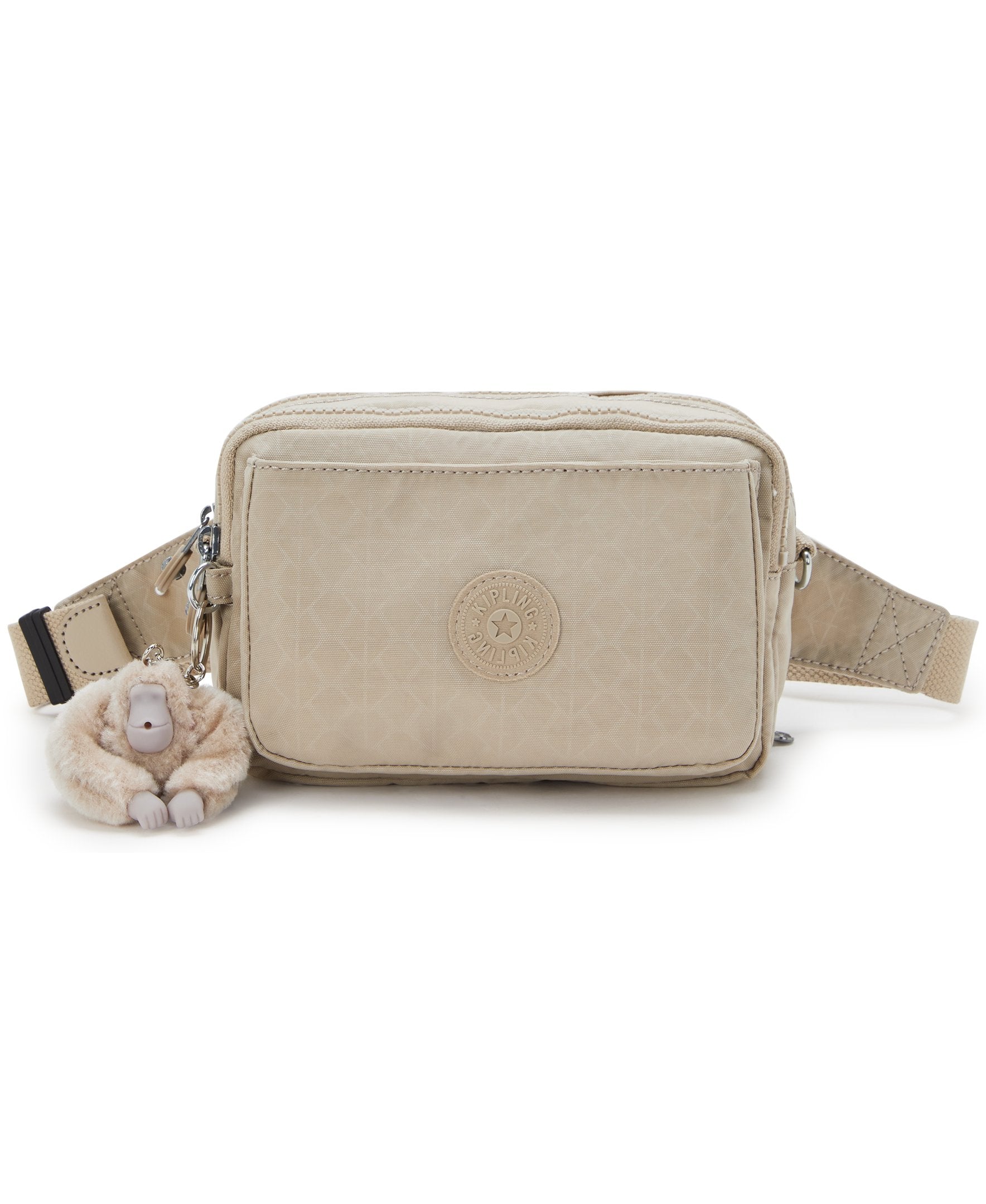 

KIPLING Small crossbody convertible to waistbag (with removable straps) Female Signature Beige Embossed Abanu Multi I3492-96A