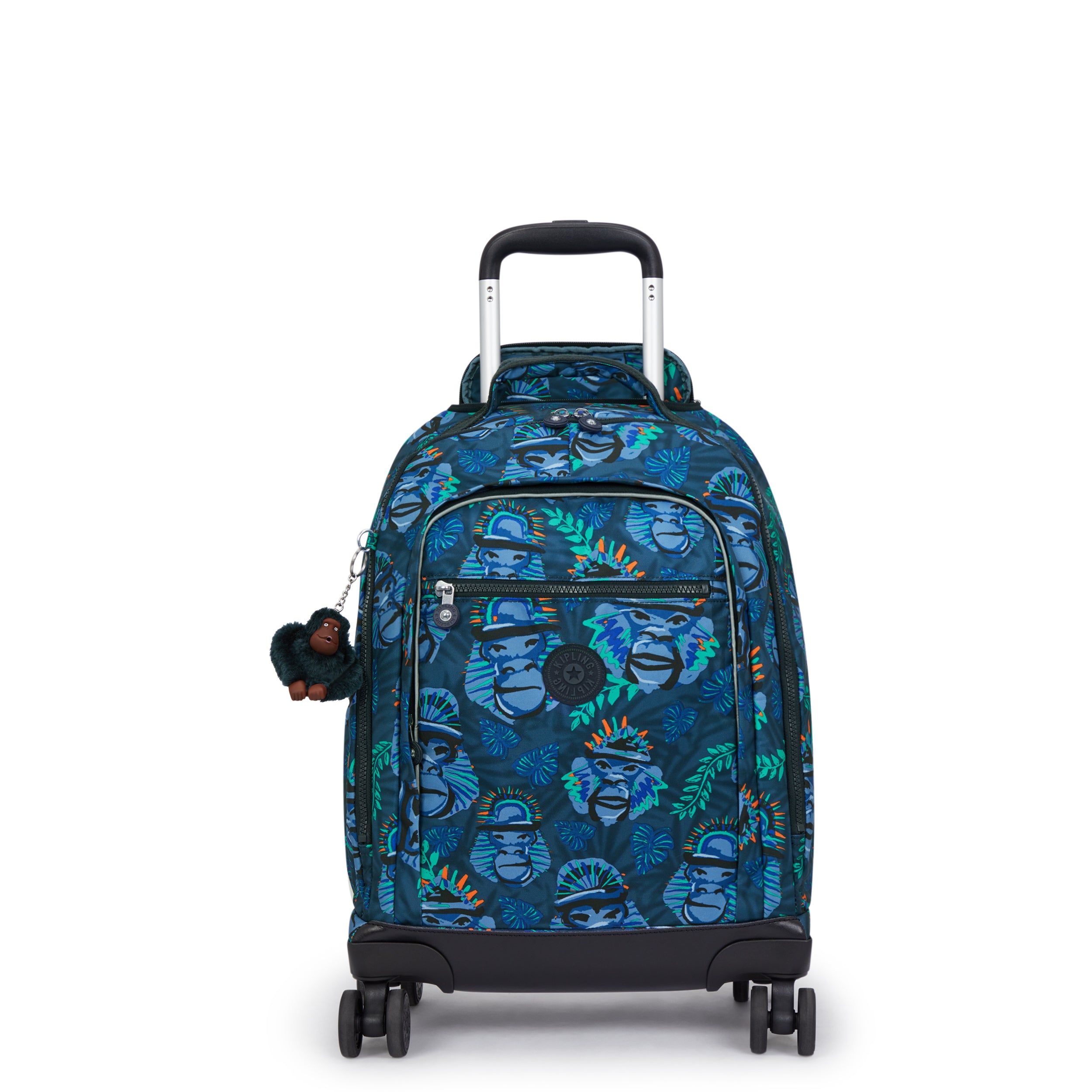 

KIPLING Large wheeled backpack (with laptop protection) Unisex Blue Monkey Fun New Zea