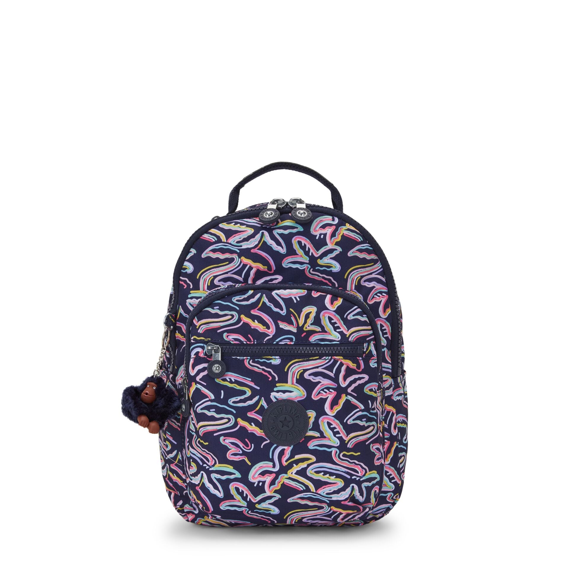 

Kipling Small Backpack With Tablet Compartment Female Palm Fiesta Print Seoul S