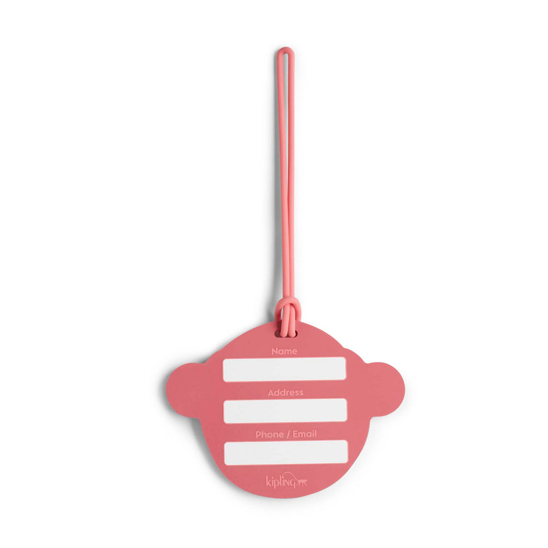 

KIPLING School Accessories KIDS Peachy Pink Fun MONKEY FUN TAG