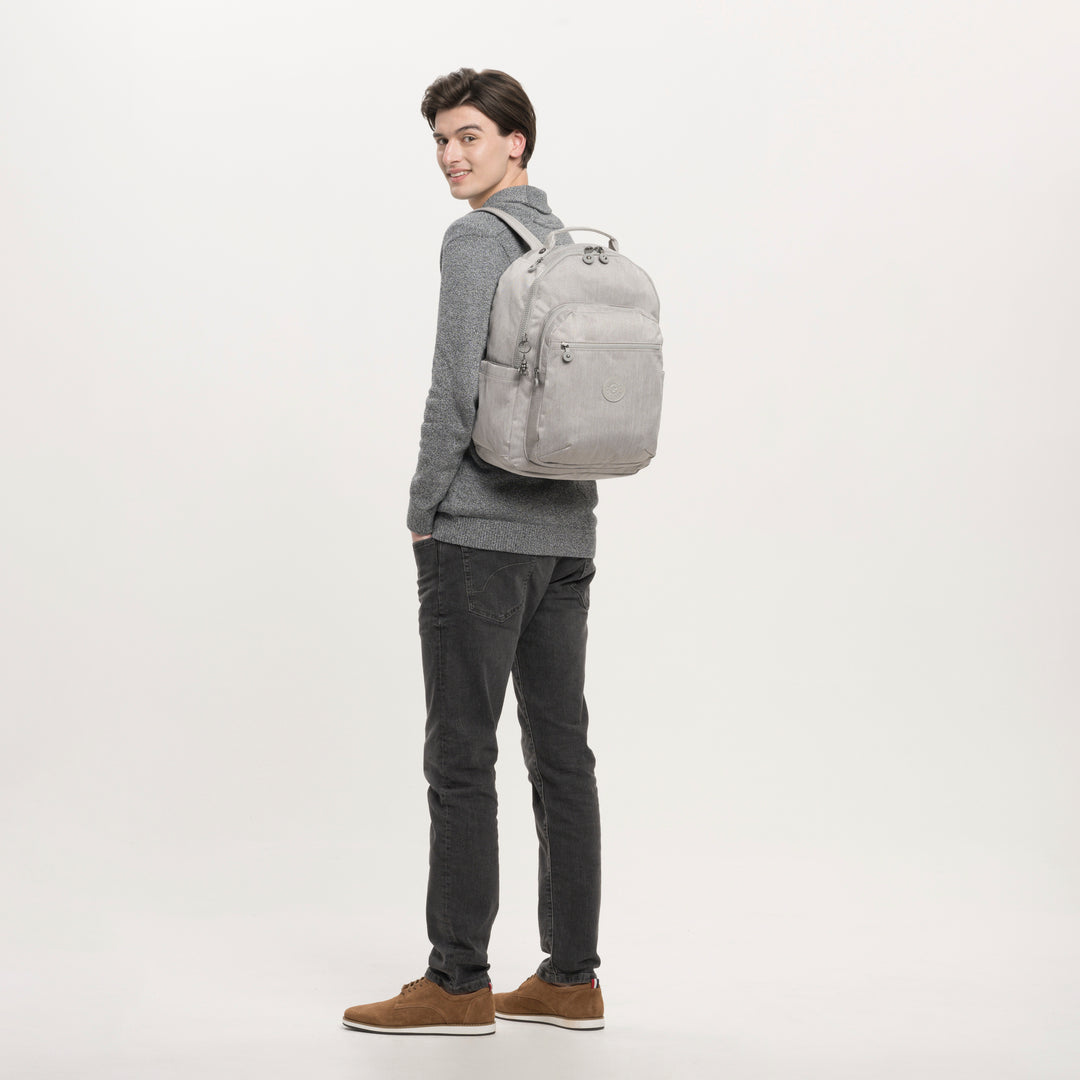 

KIPLING Backpacks MEN Grey Beige Pep SEOUL