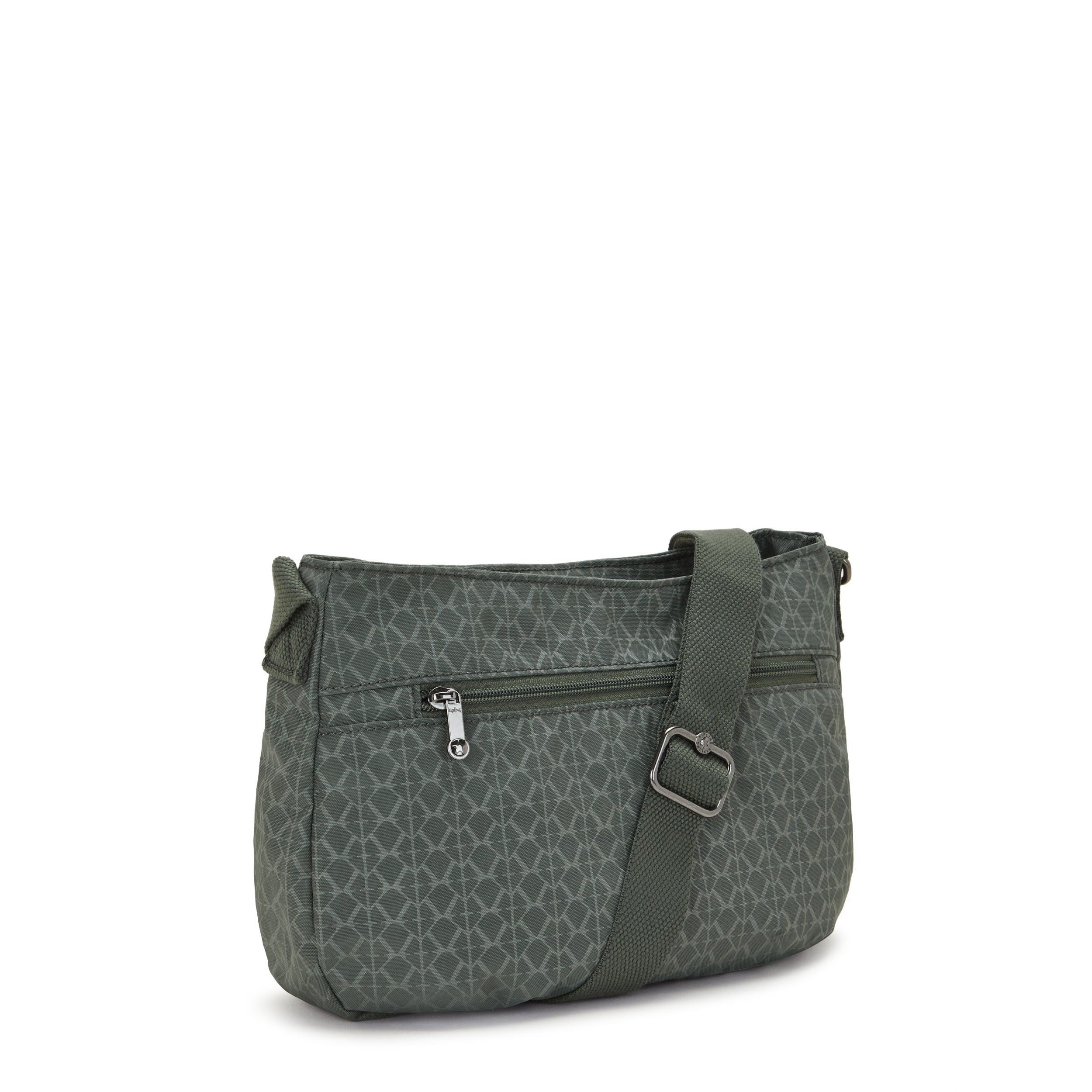 

Kipling Medium Crossbody Female Sign Green Embosse Syro