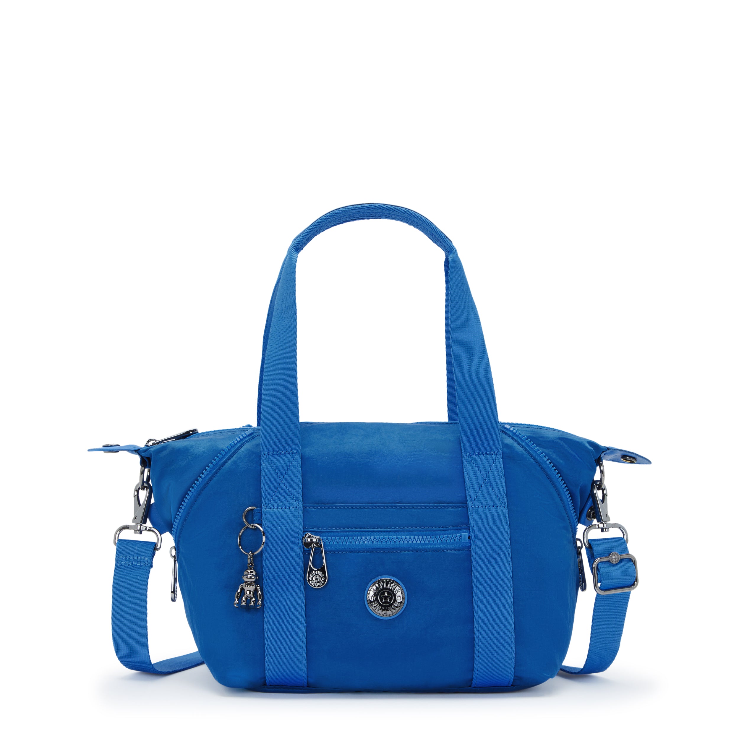 

KIPLING Small handbag (with removable shoulderstrap) Female Satin Blue Art Mini