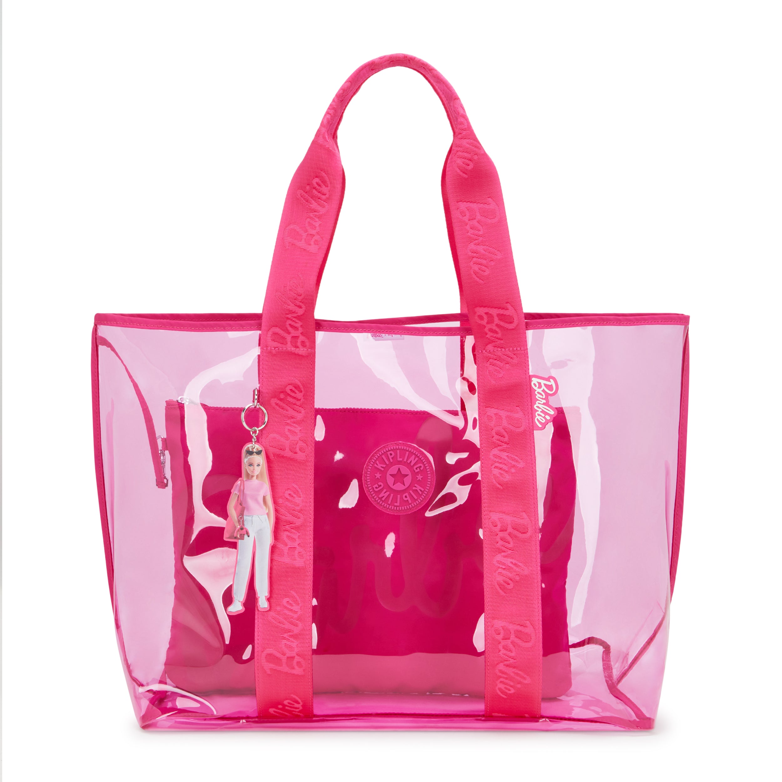

KIPLING Large Transparent Barbie™ Tote Bag With Internal Zip Pouch Female Power P Transpa Jacey Xl, Default title