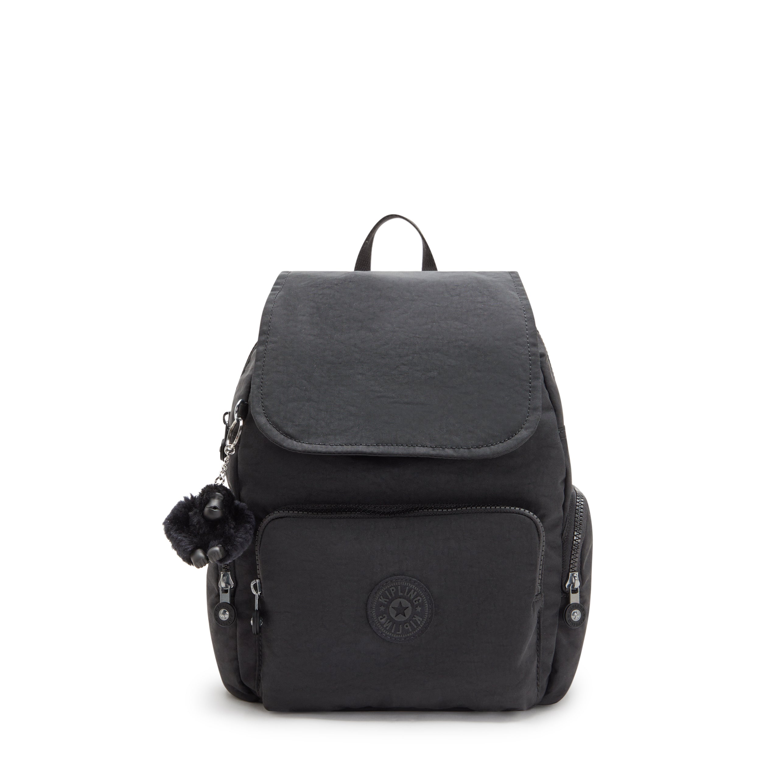 

KIPLING Small Backpack with Adjustable Straps Female Black Noir City Zip S