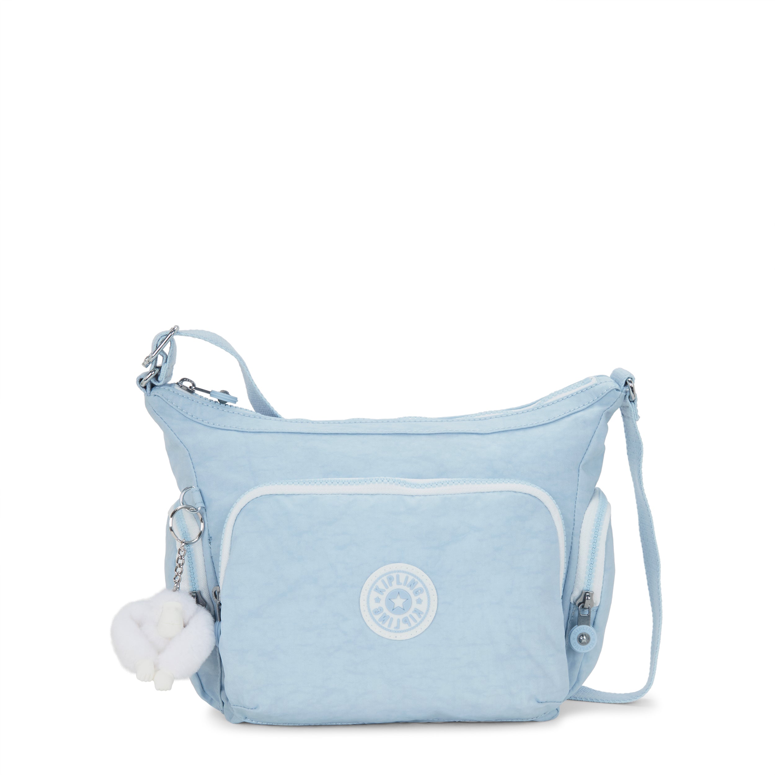 

KIPLING Medium Crossbody Bag with Adjustable Straps Female Frost Blue Bl Gabb S