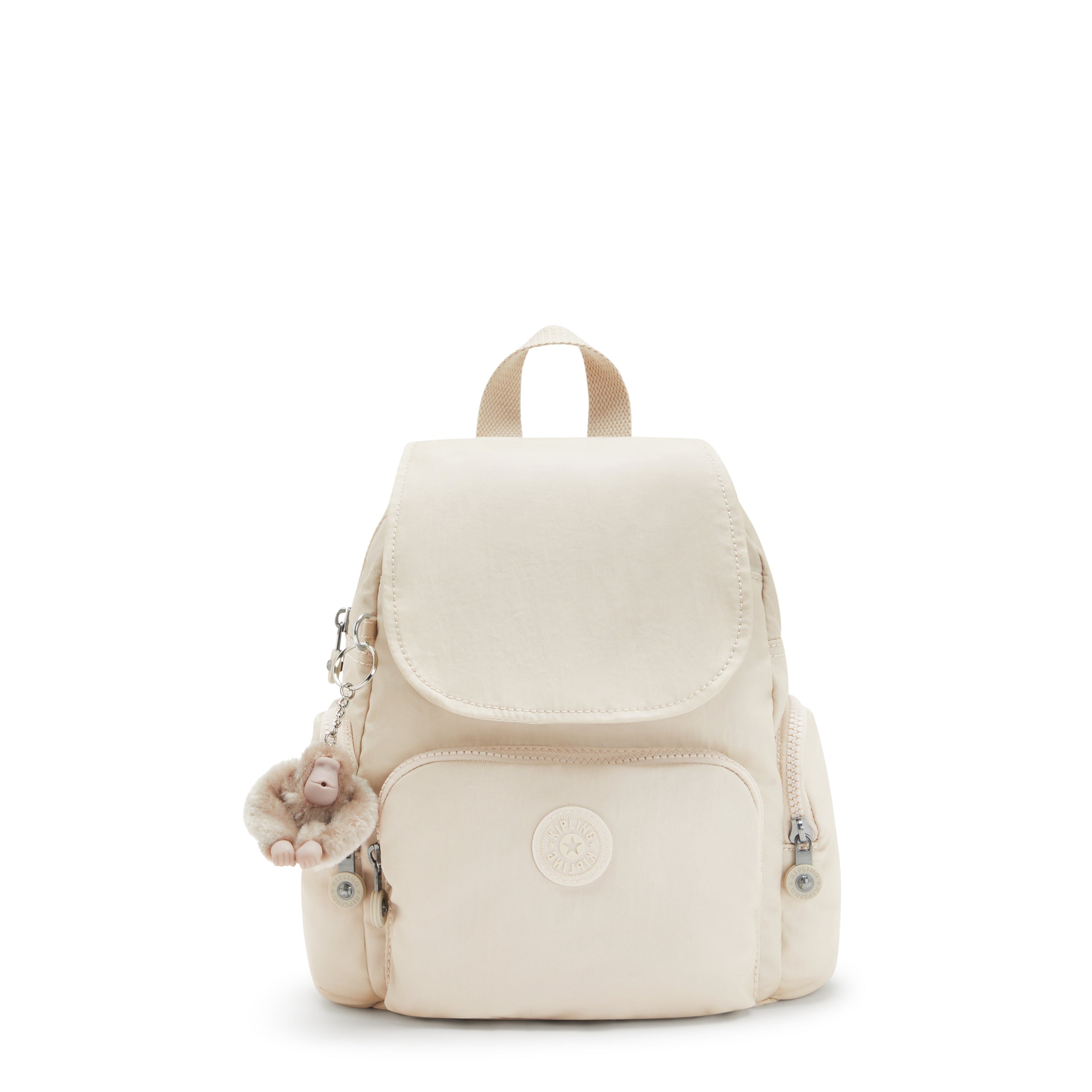 

KIPLING Mini Backpack with Adjustable Straps Female Beige Pearl City Zip Mini, Default title