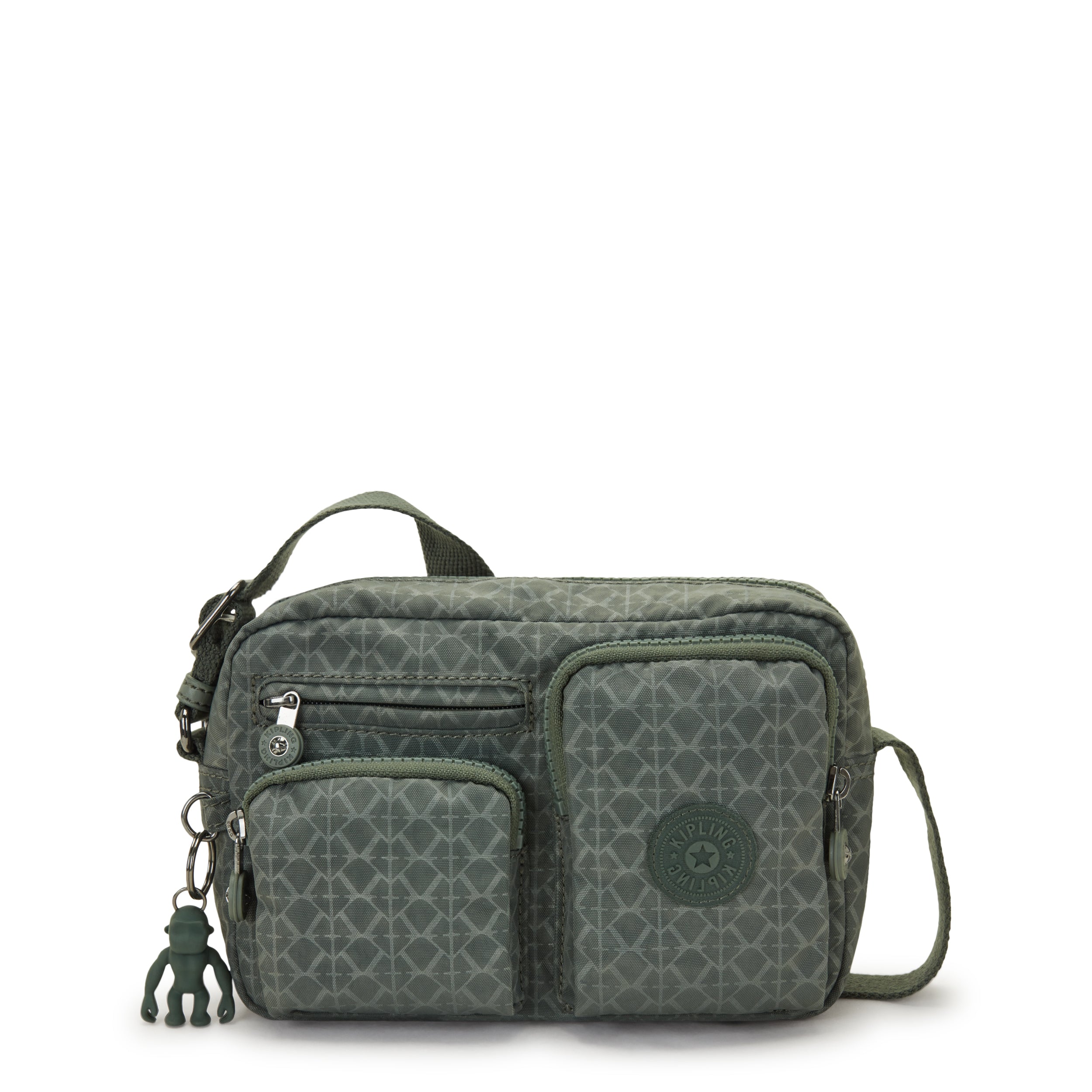 

Kipling Small Crossbody Female Sign Green Embosse Albena