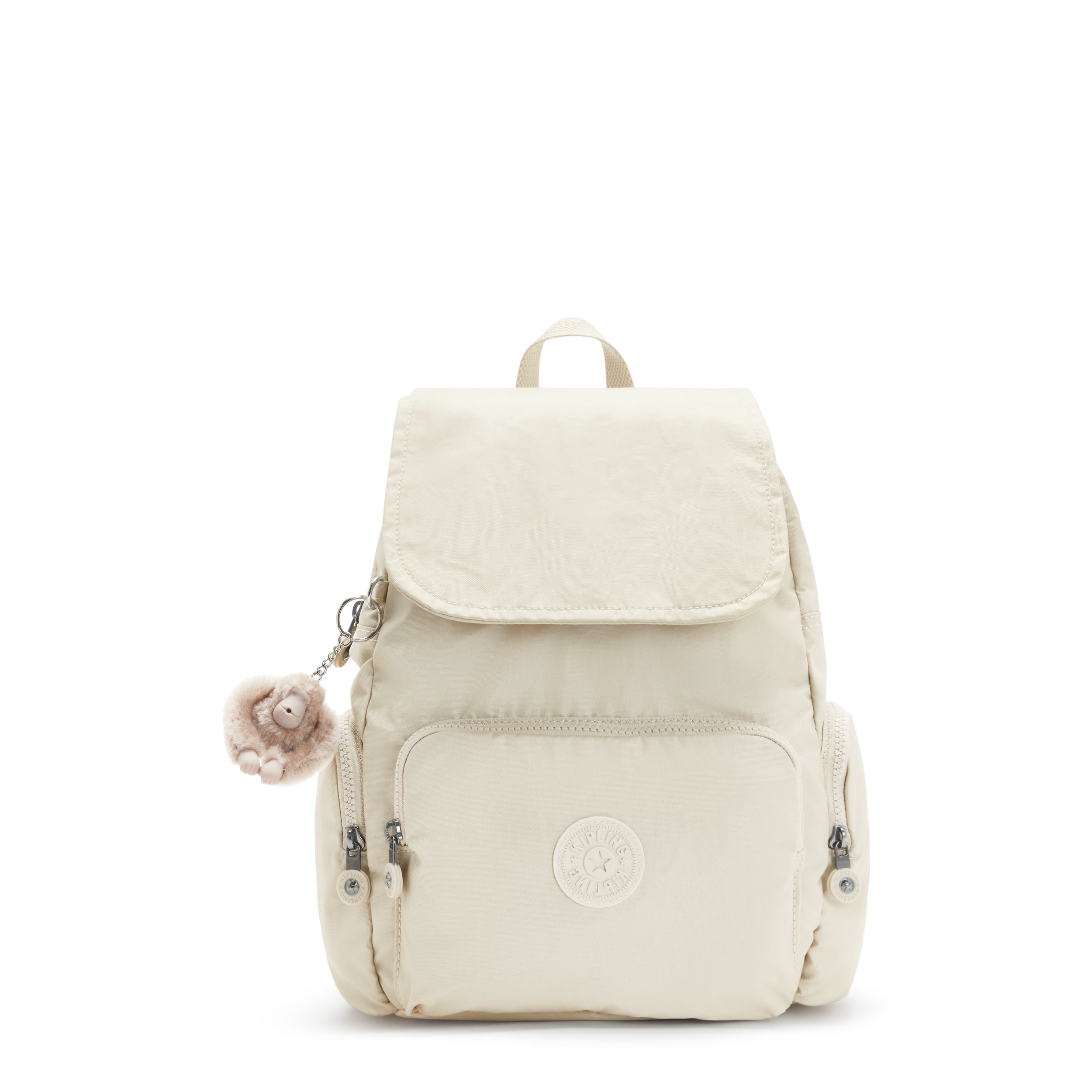 

KIPLING Small Backpack with Adjustable Straps Female Beige Pearl City Zip S, Default title