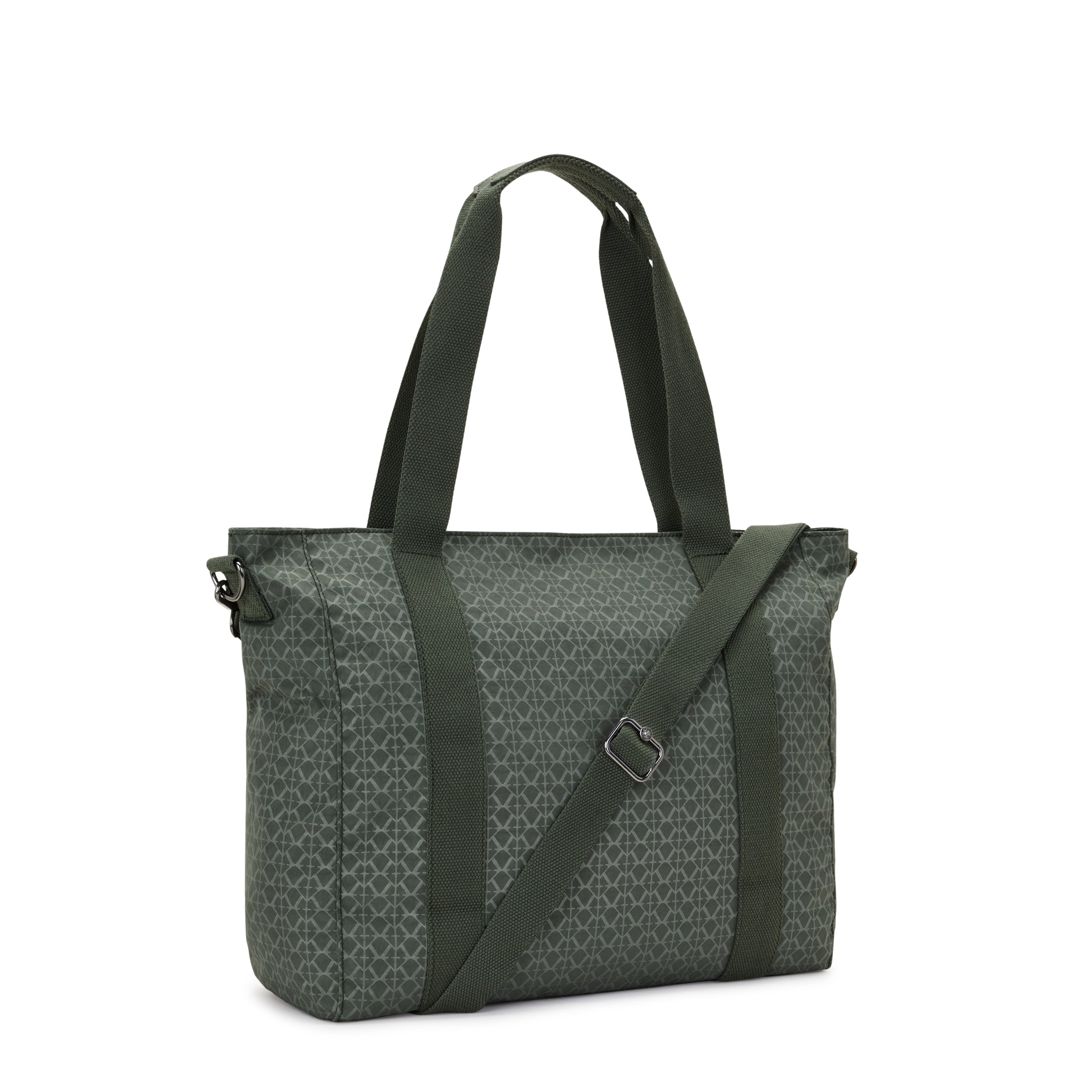 

Kipling Large Tote (With Removable Shoulderstrap) Female Sign Green Embosse Asseni