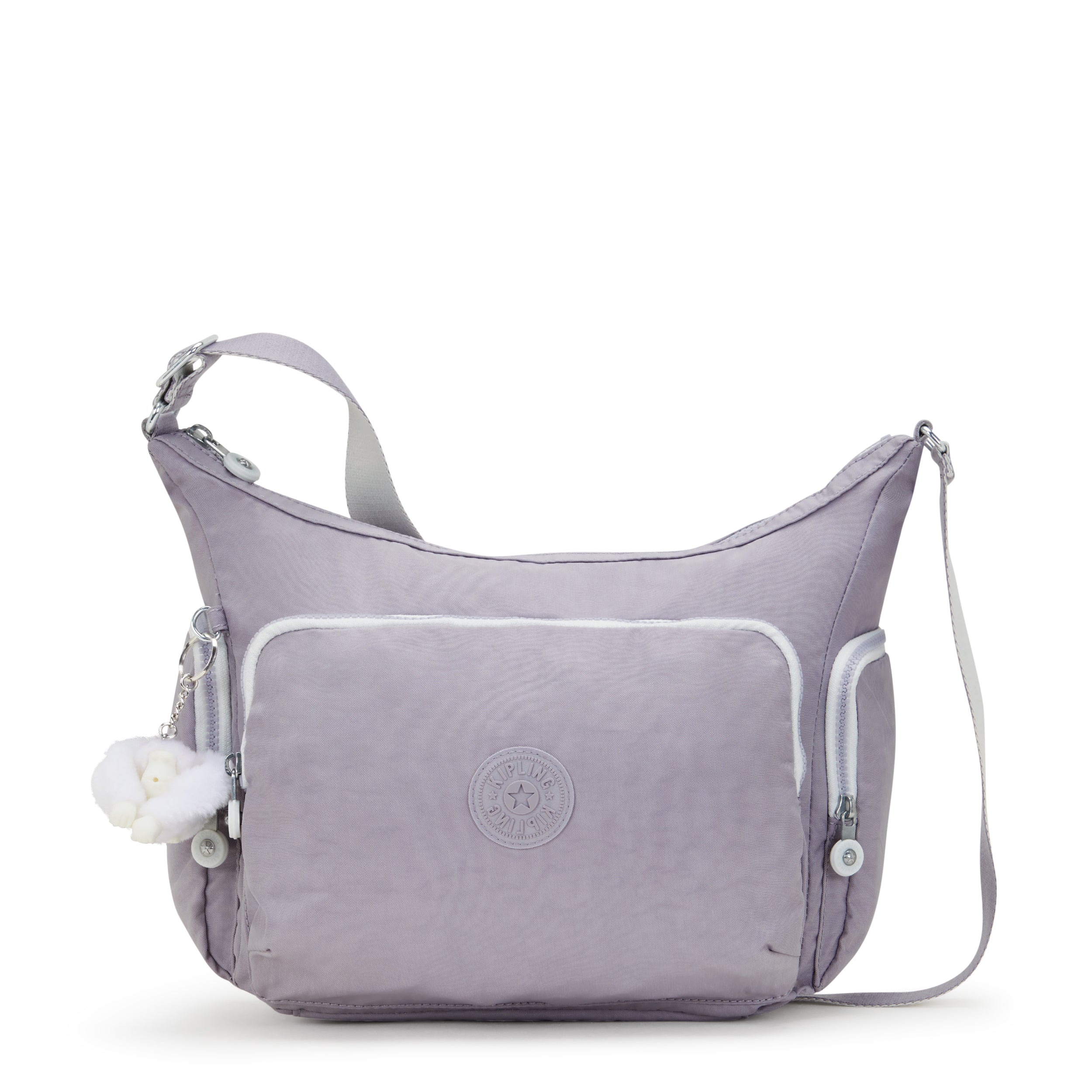 

KIPLING Large Crossbody Bag with Adjustable Straps Not used Tender Grey Gabb